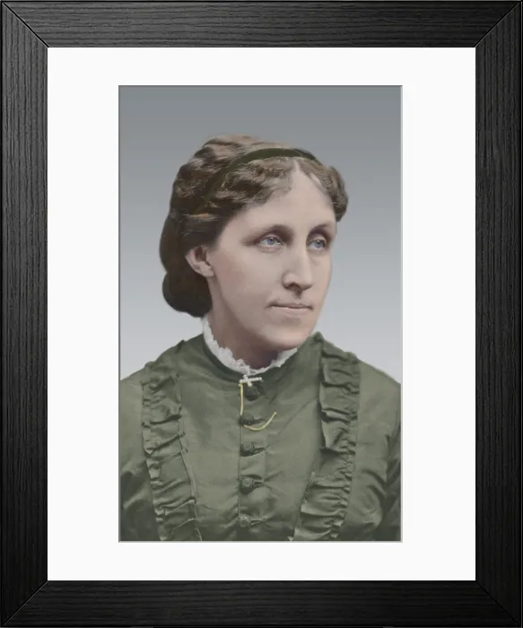 Framed Print : Louisa May Alcott, ca. 1870-75, in a photo portrait by George Kendall Warren of Boston, at around age 40. Alcott, was the author of the classic 1868 novel, Little Women Framed Print : Louisa May Alcott, ca. 1870-75, in a photo portrait by George Kendall Warren of Boston, at around age 40. Alcott, was the author of the classic 1868 novel, Little Women