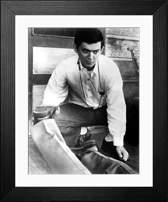Framed Print : FEAR AND DESIRE, Stanley Kubrick, on set, 1953