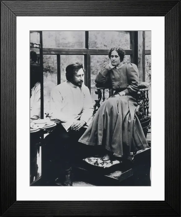 Framed Print : ANDREIEV, Leonid Nikolievich (1871-1919). Portrait of Leonid Andreyev with his first wife Alexandra Veligorskaya. AISA / Everett Collection**US SALES ONLY**