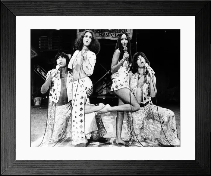 Framed Print : HAIR, Marcus Mukai, Robin Turrill, Joyce Macek, Harold Hutchinson sing Electric Blues, c. 1972.. Courtesy: CSU Archives  /  Everett Collection