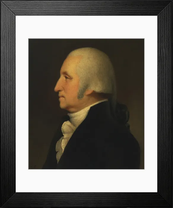 Framed Print : George Washington, 1st President of the United States, held office from 1789 to 1797