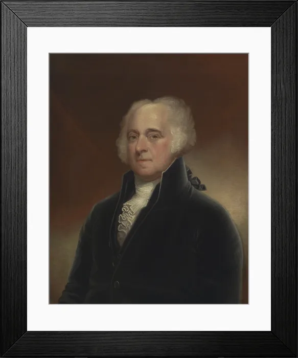Framed Print : John Adams, 2nd President of the United States, held office from 1797 to 1801