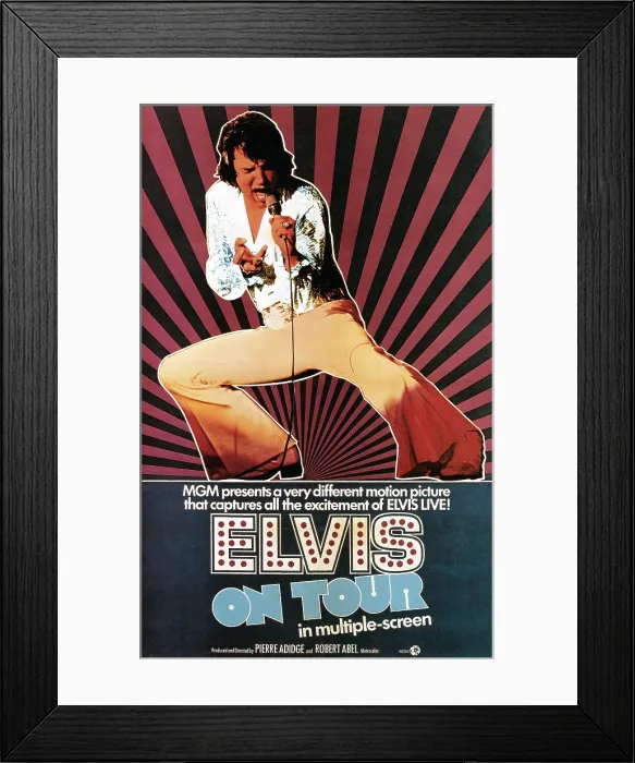 Framed Print : ELVIS ON TOUR, Elvis Presley, 1972