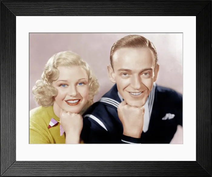 Framed Print : FOLLOW THE FLEET, from left: Ginger Rogers, Fred Astaire, 1936