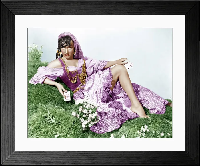 Framed Print : GOLDEN EARRINGS, Marlene Dietrich, 1947