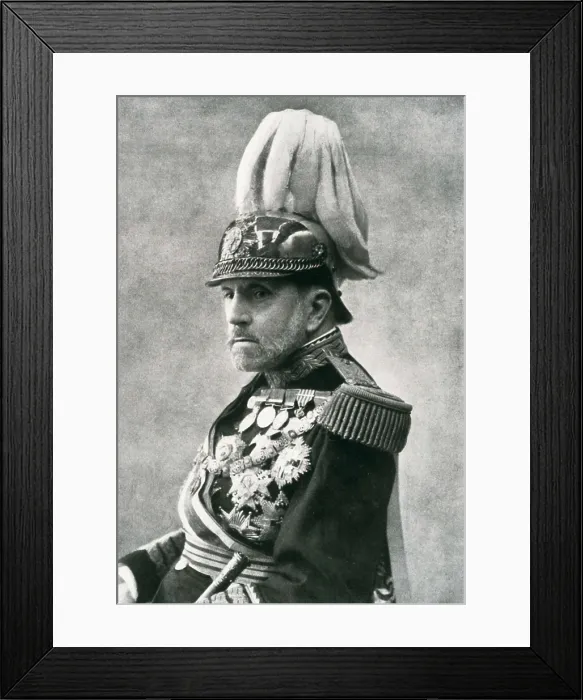 Framed Print : WEYLER Y NICOLAU, Valeriano (1838-1930). Spanish politician and military man. Weyler's photo published in the magazine 'Blanco y Negro', 26th October 1930