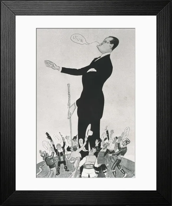 Framed Print : Spain (1925). The mayor of Madrid Count of Vallellano. Caricature published in 'La Esfera' (13th January 1925). AISA / Everett Collection**US SALES ONLY** Framed Print : Spain (1925). The mayor of Madrid Count of Vallellano. Caricature published in 'La Esfera' (13th January 1925). AISA / Everett Collection**US SALES ONLY**