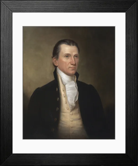 Framed Print : James Monroe served as the 5th President of the United States, from 1817 to 1825