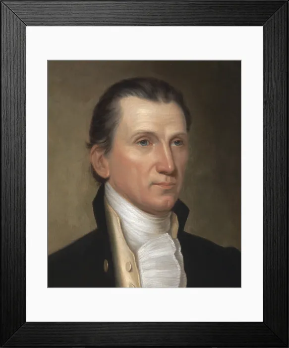 Framed Print : James Monroe served as the 5th President of the United States, from 1817 to 1825