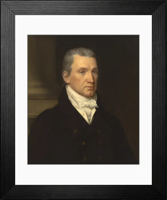 Framed Print : James Monroe served as the 5th President of the United States, from 1817 to 1825
