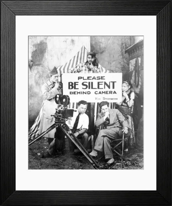 Framed Print : Josef von Sternberg during the shooting of MGM's silent film, EXQUISTE SINNER in 1926 Framed Print : Josef von Sternberg during the shooting of MGM's silent film, EXQUISTE SINNER in 1926