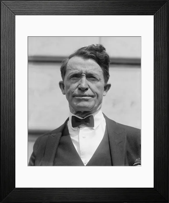 Framed Print : Al Jennings (1863-1948) was an unsuccessful train robber in the 1890s