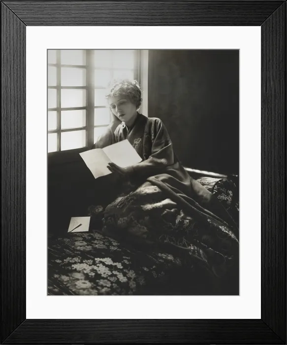 Framed Print : Mary Pickford, American movie star, standing with motion picture camera, c. 1916