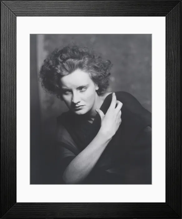 Framed Print : Greta Garbo, Swedish actress, in dramatic portrait by Arnold Genthe, 1925. She received two Academy Award Best Actress nominations for her 1930 films, ANNA CHRISTIE and ROMANCE