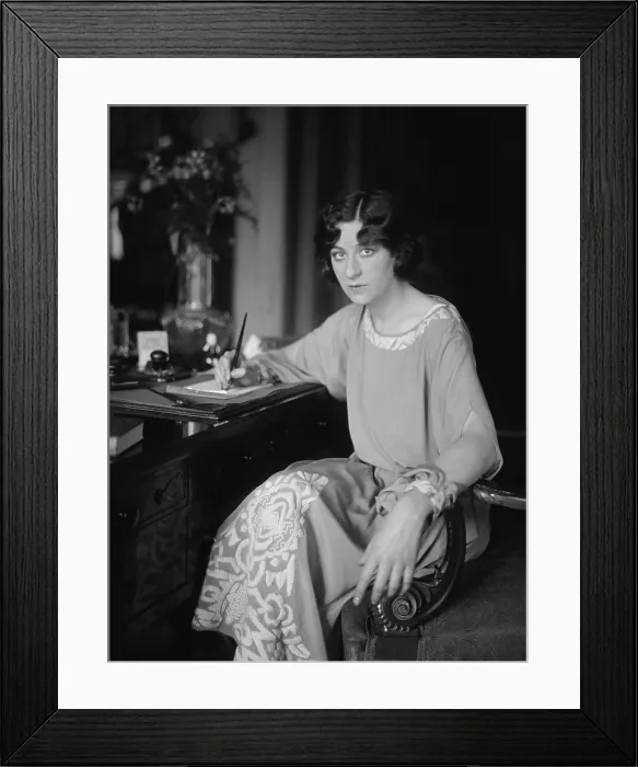 Framed Print : Actress Fanny Brice, writing at desk, c. 1920-25. She was featured in nine Ziegfeld Follies between 1915 and 1936 (BSLOC_2017_12_14) Framed Print : Actress Fanny Brice, writing at desk, c. 1920-25. She was featured in nine Ziegfeld Follies between 1915 and 1936 (BSLOC_2017_12_14)