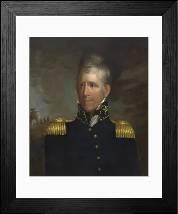 Framed Print : Andrew Jackson, 7th President of the United States, held office from 1829 to 1837 Framed Print : Andrew Jackson, 7th President of the United States, held office from 1829 to 1837