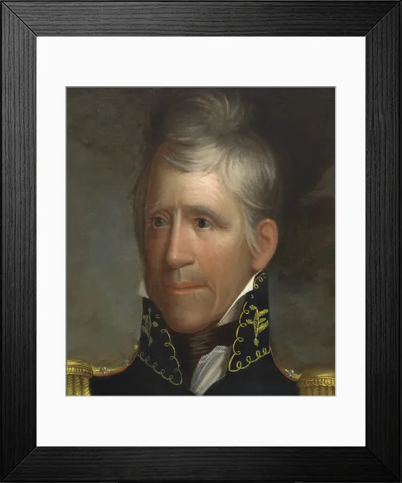 Framed Print : Andrew Jackson, 7th President of the United States, held office from 1829 to 1837