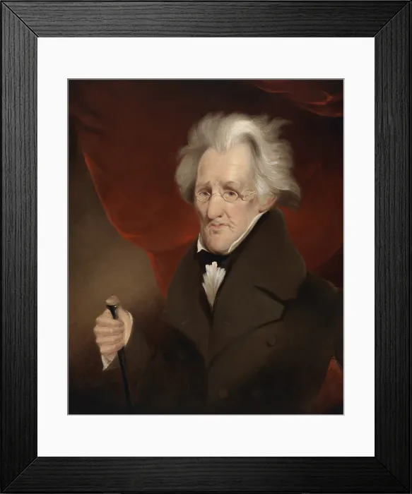 Framed Print : Andrew Jackson, 7th President of the United States, held office from 1829 to 1837