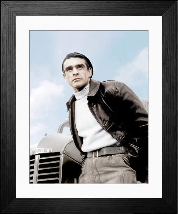 Framed Print : HELL DRIVERS, Sean Connery, 1957