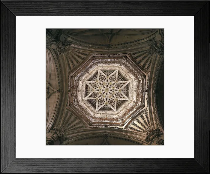 Framed Print : VALLEJO, Juan de (16th century). Cathedral of Santa Maria de Burgos. Cimborio. 1539 - 1568. SPAIN. Burgos. Cathedral of St. Mary. Renaissance art. Plateresque. ; Gothic art