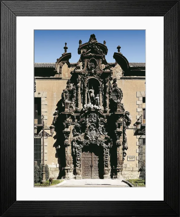 Framed Print : RIBERA, Pedro de (1683-1742). Ancient Hospice. 1721-1726. SPAIN. Madrid. Saint Ferdinand's Hospice. Doorway. Baroque art. Architecture Framed Print : RIBERA, Pedro de (1683-1742). Ancient Hospice. 1721-1726. SPAIN. Madrid. Saint Ferdinand's Hospice. Doorway. Baroque art. Architecture