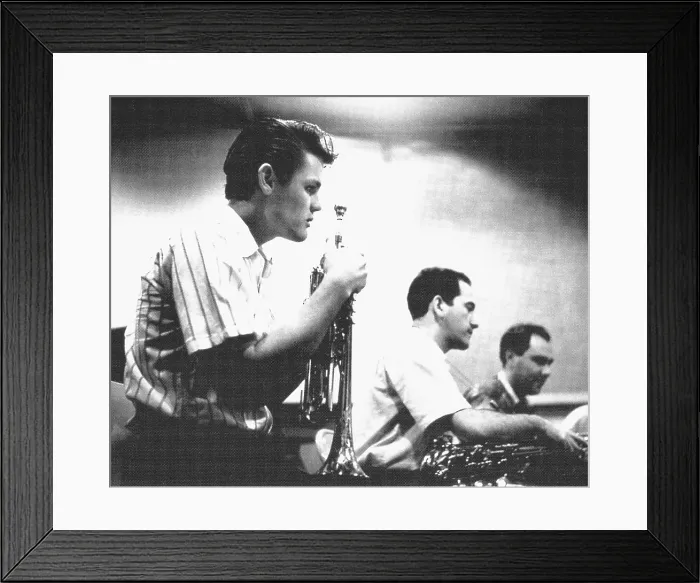 Framed Print : Baker, Chet. Playing with his quartet. AISA / Everett Collection**US SALES ONLY** Framed Print : Baker, Chet. Playing with his quartet. AISA / Everett Collection**US SALES ONLY**