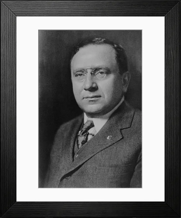 Framed Print : Lewis J. Selznick, was a movie distributor in 1913 and began producing films by 1915. His son, David O. Selznick, produced GONE WITH THE WIND in 1939 (BSLOC_2017_12_20)