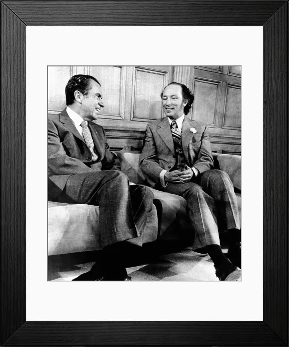 Framed Print : President Richard Nixon (left) and Canadian Prime Minister Elliott Trudeau in his Parliament Hill office. April 14, 1972. (CSU_ALPHA_547) CSU Archives / Everett Collection