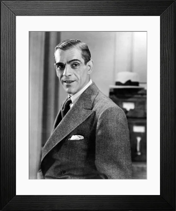 Framed Print : BEHIND THE MASK, Boris Karloff, 1932