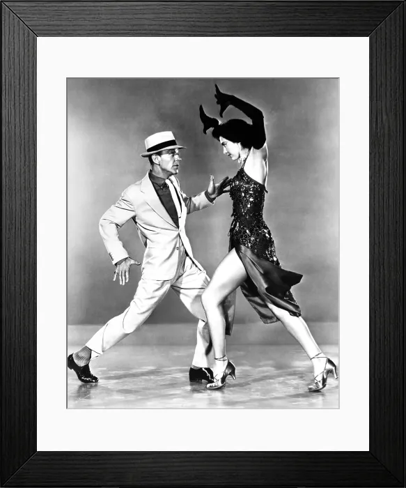 Framed Print : THE BAND WAGON, from left, Fred Astaire, Cyd Charisse, 1953