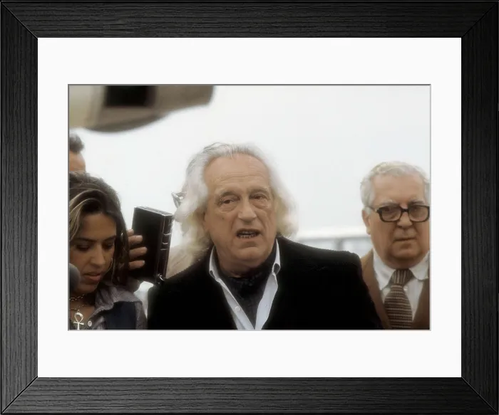 Framed Print : ALBERTI, Rafael (1902-1999). Rafael Alberti's arrival to Madrid's airport in April 1977 from Rome, where he was exiled from 1963 till 1977 Framed Print : ALBERTI, Rafael (1902-1999). Rafael Alberti's arrival to Madrid's airport in April 1977 from Rome, where he was exiled from 1963 till 1977