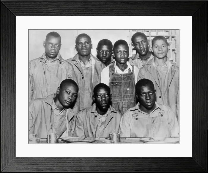 Framed Print : Scottsboro Boys in Jefferson county Jail, Birmingham