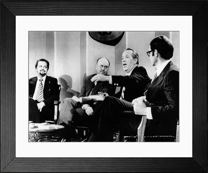 Framed Print : OPEC leaders meet with US political leaders. L-R: Sheik Ahmed Zaki Yamani, Saudi Arabian Minister of Petroleum; Melvin Laird, Chairman of the National Energy Project; Sen Framed Print : OPEC leaders meet with US political leaders. L-R: Sheik Ahmed Zaki Yamani, Saudi Arabian Minister of Petroleum; Melvin Laird, Chairman of the National Energy Project; Sen