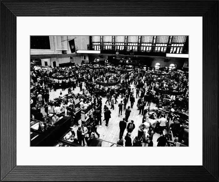 Framed Print : Trading floor of the New York Stock Exchange on March 30, 1970. (CSU_ALPHA_1151) CSU Archives / Everett Collection