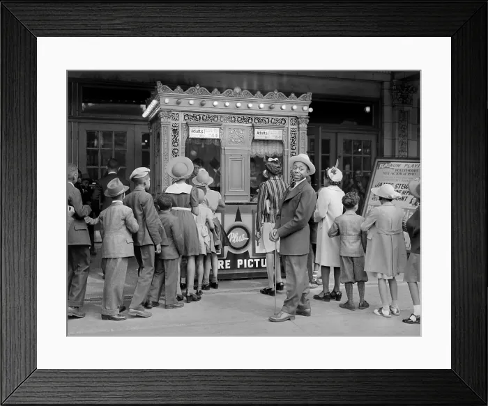 Framed Print : Movie theater showing THE PHILADELPHIA STORY, , Chicago, Illinois, photograph by Lee Russell, 1941