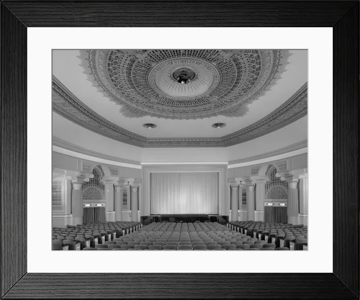 Framed Print : Movie Theaters, The Egyptian Theater, interior, 157 Bala Avenue, Bala-Cynwyd, Pennsylvania, circa 1994