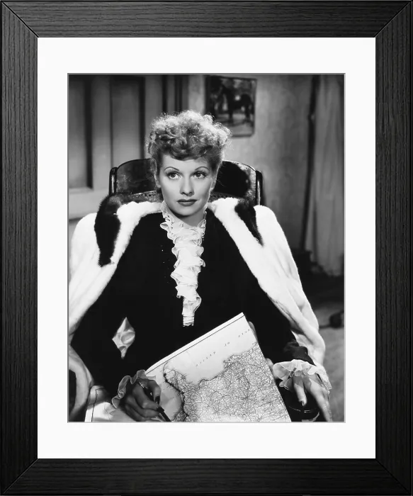 Framed Print : THE BIG STREET, Lucille Ball, 1942