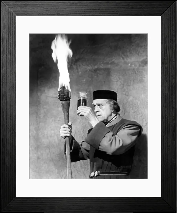 Framed Print : THE BLACK CASTLE, Boris Karloff, 1952