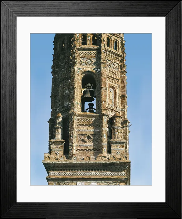 Framed Print : SPAIN. ARAGON. ZARAGOZA. Utebo. Incomparable Tower (14th c.) belonging to the church of Santa Mara. Mudejar art. Architecture. AISA / Everett Collection**US SALES ONLY** Framed Print : SPAIN. ARAGON. ZARAGOZA. Utebo. Incomparable Tower (14th c.) belonging to the church of Santa Mara. Mudejar art. Architecture. AISA / Everett Collection**US SALES ONLY**