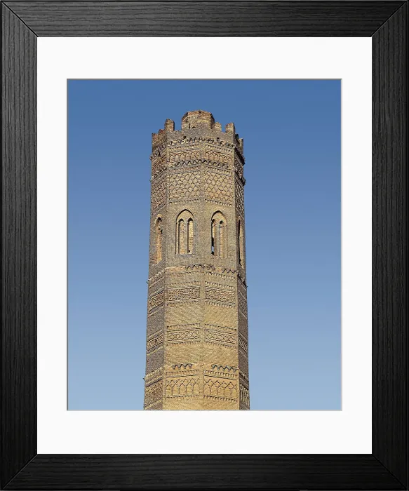 Framed Print : SPAIN. ARAGON. ZARAGOZA. Tauste. Tower of the parish church of Santa Mara, built in 14th c. Mudejar art. Architecture. AISA / Everett Collection**US SALES ONLY**