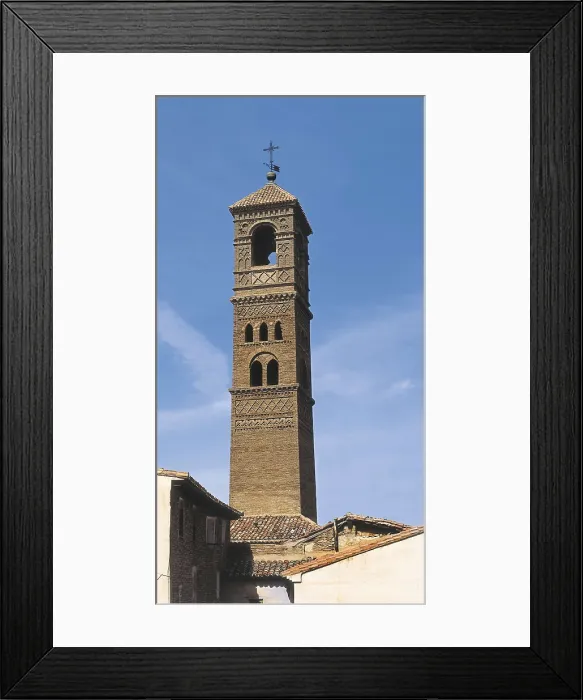 Framed Print : SPAIN. ARAGON. ZARAGOZA. Tarazona. Church of la Magdalena (12th c.). Mudejar tower. Mudejar art. Architecture. AISA / Everett Collection**US SALES ONLY** Framed Print : SPAIN. ARAGON. ZARAGOZA. Tarazona. Church of la Magdalena (12th c.). Mudejar tower. Mudejar art. Architecture. AISA / Everett Collection**US SALES ONLY**