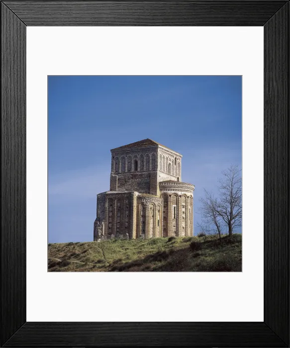 Framed Print : Church of Santa Mara de La Lugareja. 1st half 13th c. SPAIN. CASTILE AND LEON. AVILA. Arvalo. Church of La Lugareja, in romanesque-mudejar style. Mudejar art. ; Romanesque art Framed Print : Church of Santa Mara de La Lugareja. 1st half 13th c. SPAIN. CASTILE AND LEON. AVILA. Arvalo. Church of La Lugareja, in romanesque-mudejar style. Mudejar art. ; Romanesque art