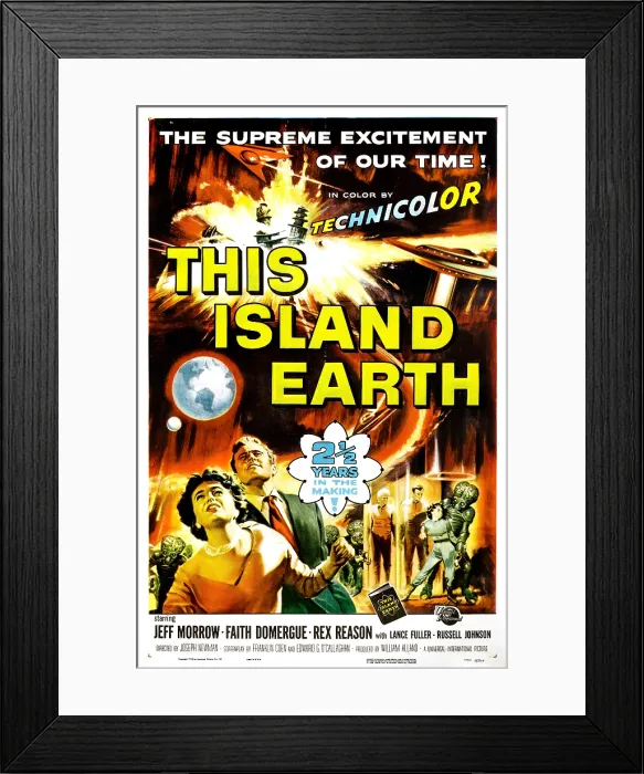 Framed Print : THIS ISLAND EARTH, Faith Domergue, Rex Reason, Jeff Morrow, 1955