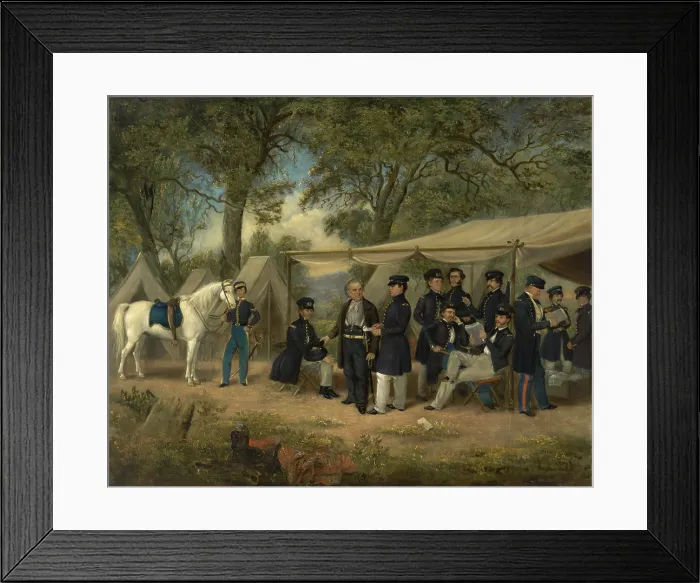 Framed Print : Zachary Taylor, the 12th President of the United States, served from 1849 to his death on July 9, 1850. General Zachary Taylor gained fame in the Mexican-American War