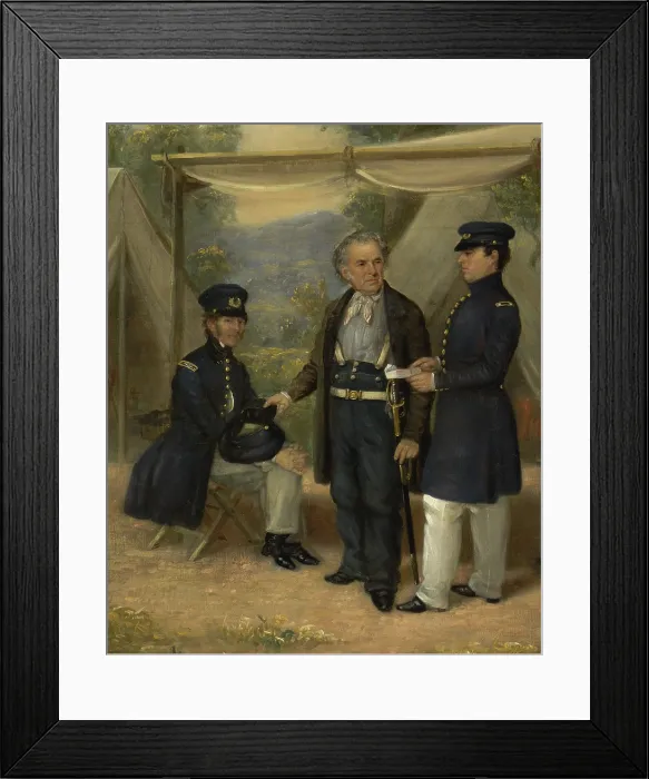 Framed Print : Zachary Taylor, the 12th President of the United States, served from 1849 to his death on July 9, 1850. General Zachary Taylor gained fame in the Mexican-American War