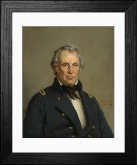 Framed Print : Zachary Taylor, 12th President of the United States, serving from 1849 until his sudden death on July 9, 1850 Framed Print : Zachary Taylor, 12th President of the United States, serving from 1849 until his sudden death on July 9, 1850