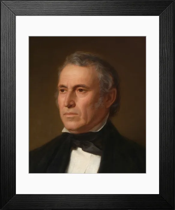 Framed Print : Zachary Taylor, 12th President of the United States, serving from 1849 until his sudden death on July 9, 1850