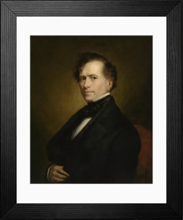 Framed Print : Franklin Pierce, 14th President of the United States, served from 1853 to 1857 Framed Print : Franklin Pierce, 14th President of the United States, served from 1853 to 1857