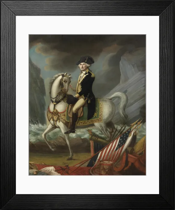 Framed Print : George Washington, 1st President of the United States, held office from 1789 to 1797