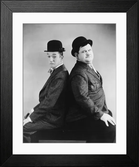 Framed Print : OUR WIFE, from left: Stan Laurel, Oliver Hardy, 1931